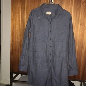 Billy Reid blue cotton dress size large